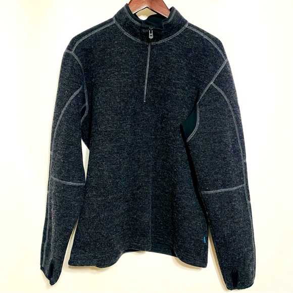 Kuhl Sweaters Kuhl Mens Black 4 Zip Up Fleece Size Large Poshmark
